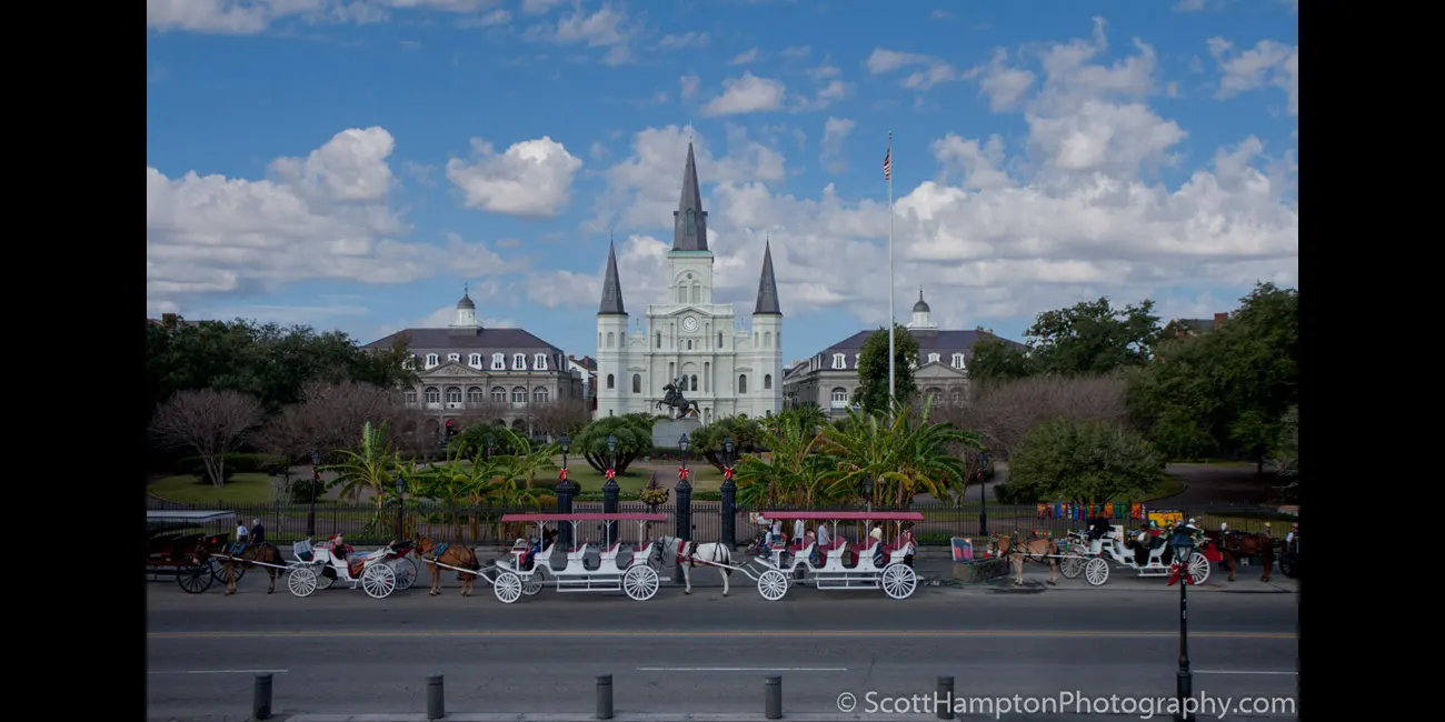 Jackson Square with the St. Louis Cathedral